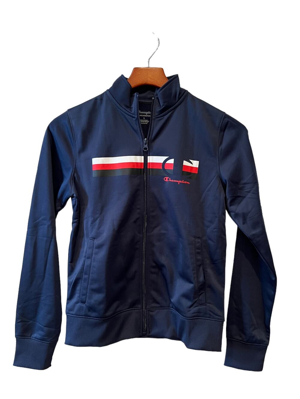 Boys Champion track Jacket navy blue 10